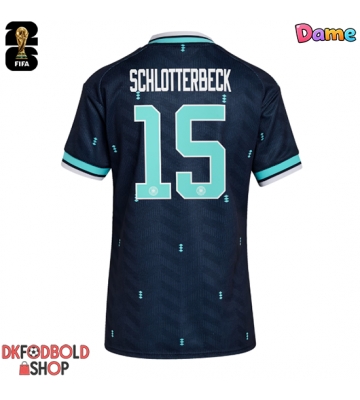 Tyskland Nico Schlotterbeck #15 Udebanetrøje Dame VM 2026 Kort ærmer